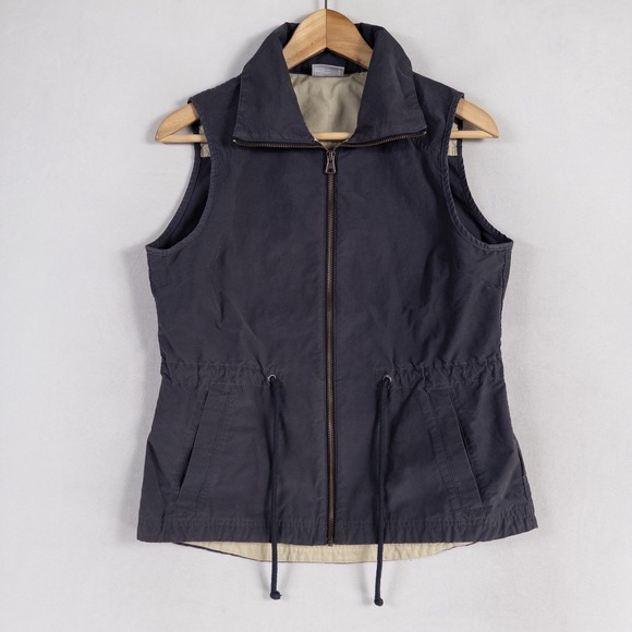 Columbia Jackets & Blazers - Columbia Sportswear Vest Womens Small Blue Lightweight Zip Up Utility Outdoor